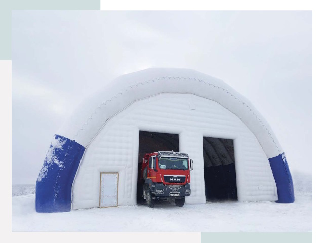 Мобильные ангары в Магадане