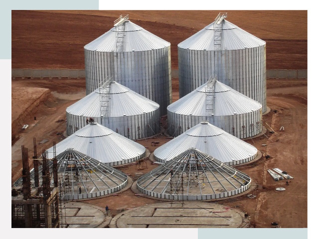 Строительство зерновых силосов в Магадане