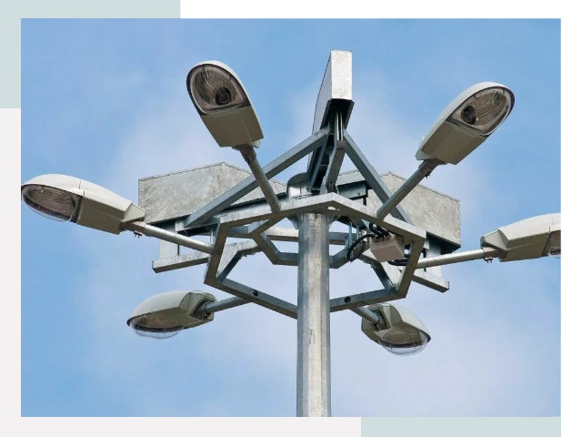 Монтаж осветительных мачт в Магадане