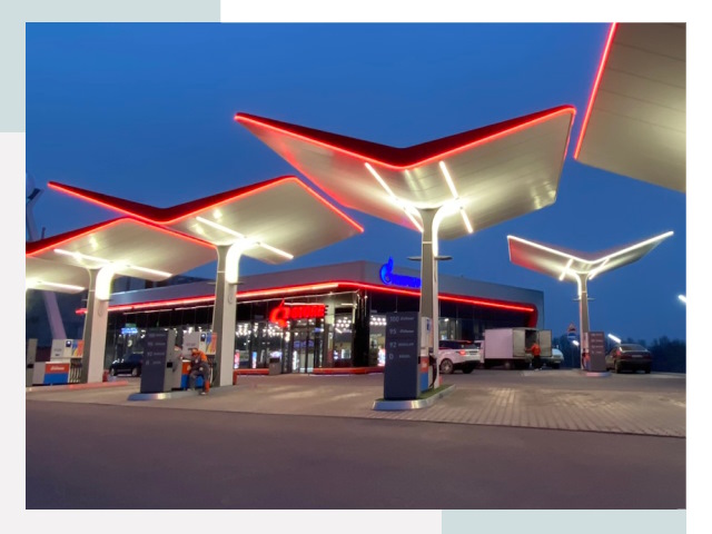 Навесы для АЗС в Магадане