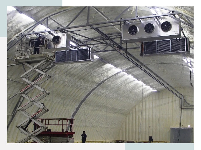 Оснащение ангаров в Магадане